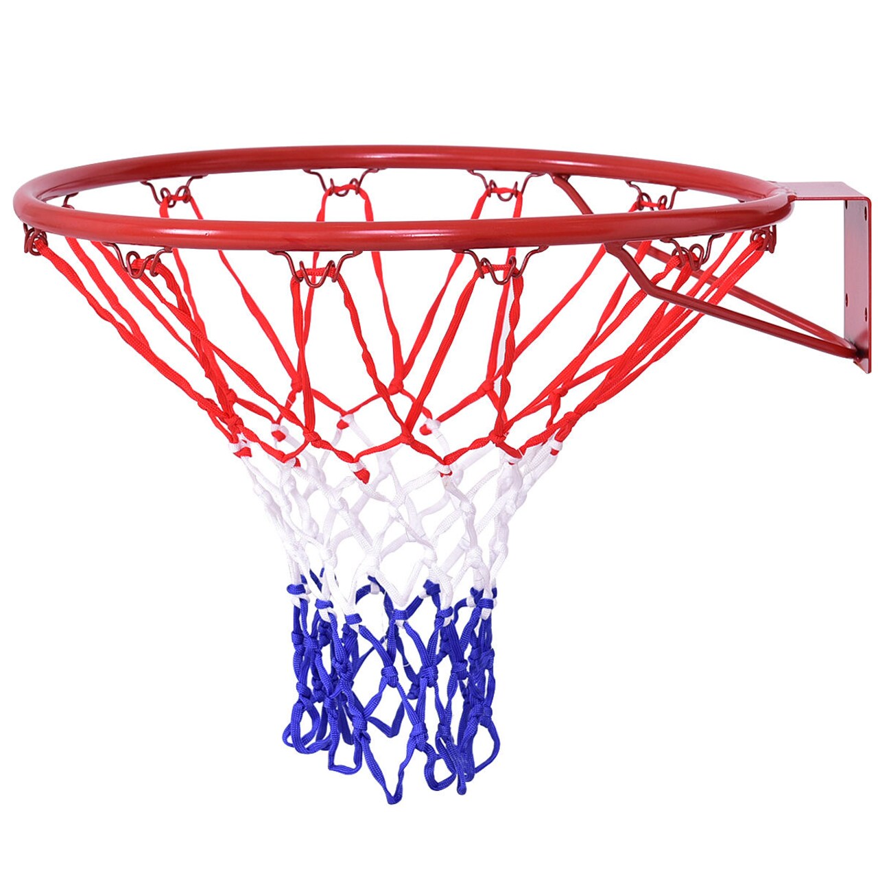 Indoor Outdoor Basketball Hoop 18 Inch Steel Frame PE Net Wall Mounted